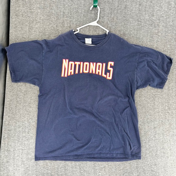 Majestic Other - Majestic Washington Nationals Cristian Guzman 15 Navy Blue MLB T-Shirt Mens 2XL